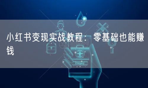 小红书变现实战教程：零基础也能赚钱