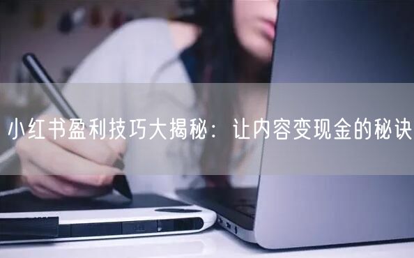 小红书盈利技巧大揭秘：让内容变现金的秘诀