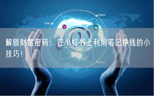 解锁财富密码：在小红书上利用笔记挣钱的小